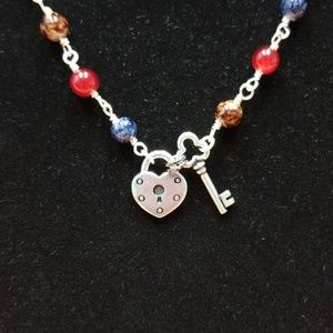 Multicolored Wire Wrapped Necklace!